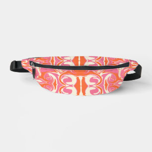 Sacs Banane Motif torride en rose, orange et crème