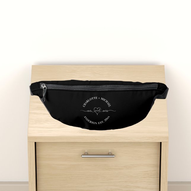 Sacs Banane Mr. mrs black white newlyweds (Créateur téléchargé)