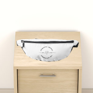 Sacs Banane Mr. mrs white black newlyweds