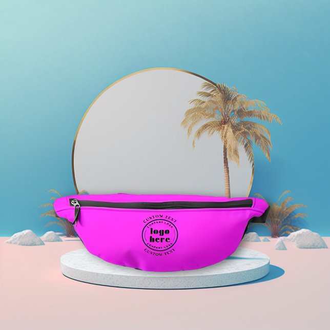 Sacs Banane Neon Pink Custom Company Logo Entreprise Promotion (Créateur téléchargé)