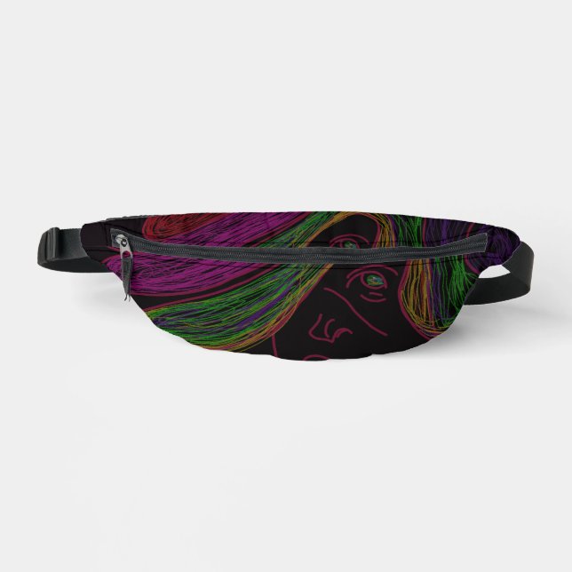 Sacs Banane Neon String Lights Silhouette Fanny Pack  (Recto)