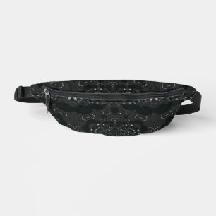 Sacs Banane Noir avec points blancs