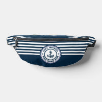 Nom de bateau capitaine ancre nautique bleu blanc