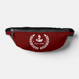 Sacs Banane Nom de bateau de capitaine Ancre nautique