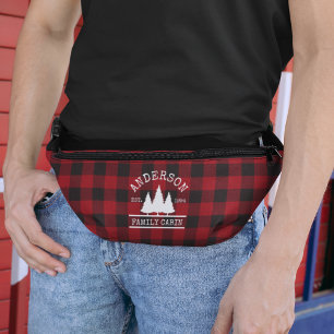 Sacs Banane Nom de famille Cabine Red Buffalo Plaid