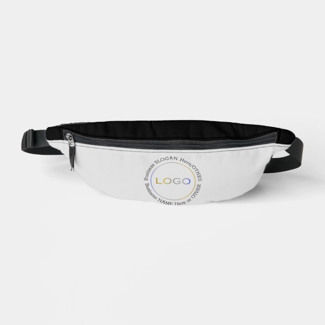 Sacs Banane Nom du logo de l'entreprise Slogan Black White (Recto)