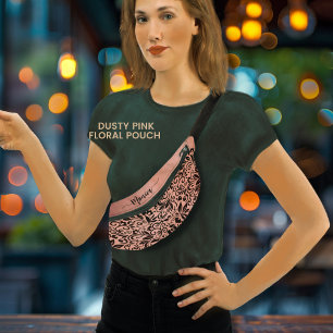 Sacs Banane Nom du modèle floral rose assez poussiéreux