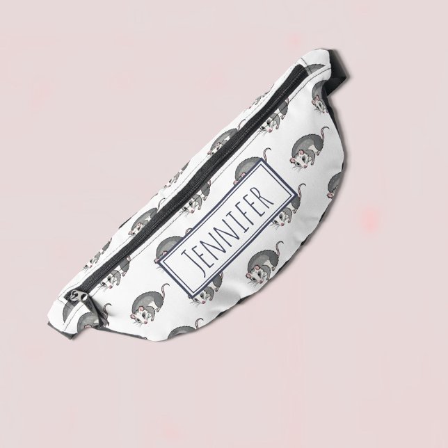 Sacs Banane Nom du Motif Opossum de dessin mou (Créateur téléchargé)