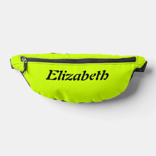 Sacs Banane Nom élégant noir   Neon Lime Jaune élégant