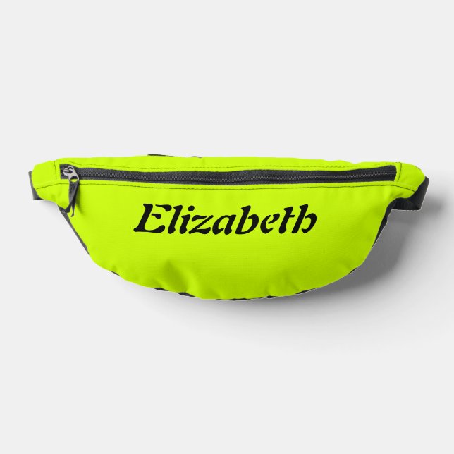 Sacs Banane Nom élégant noir | Neon Lime Jaune élégant (Poser)