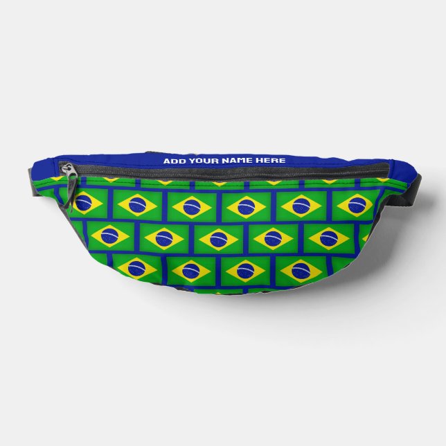 Sacs Banane Nom personnalisé BRÉSIL BRASILIA DRAPEAU (Poser)