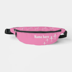 Sacs Banane Nom personnalisé Enfants Amusants Avions Pastel Pi