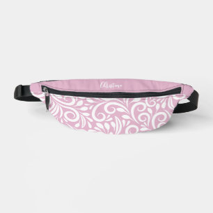 Sacs Banane Nom personnalisé Fleurs Abstraites Élégant Féminin