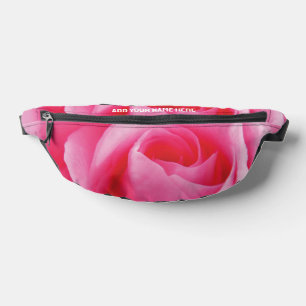 Sacs Banane Nom personnalisé Pretty PINK ROSE Fanny Pack