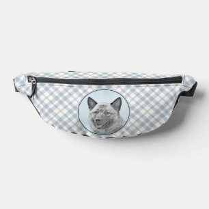 Sacs Banane Norvégien Elkhound Peinture Cute Original Chien Ar