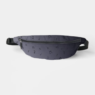 Sacs Banane Notes musicales Ombre foncé gris
