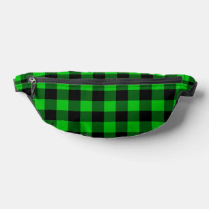 Sacs Banane Pack Fanny Black et Green Check