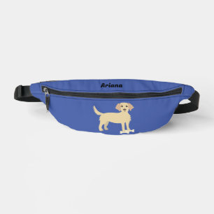 Sacs Banane Pack Fanny bleu avec chien de laboratoire
