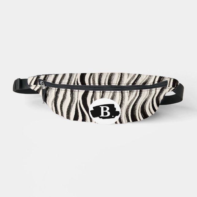 Sacs Banane Pack Fanny d'impression Zebra Stripe personnalisé (Recto)
