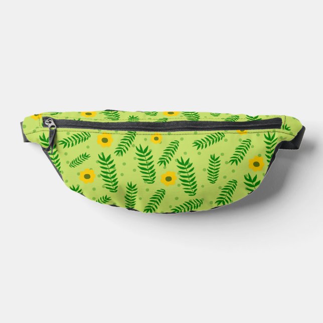 Sacs Banane Pack Fanny Floral Vert (Poser)
