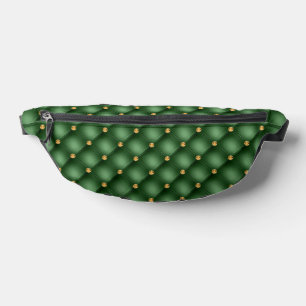 Sacs Banane Pack Fanny Tufé Diamonds Or Vert