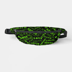 Sacs Banane Pack multilingue de texte d'amour Choisir les coul