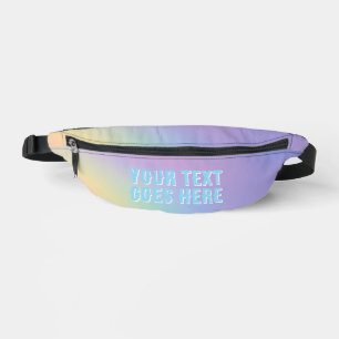 Sacs Banane Pack Rainbow Pastel Fanny personnalisé Créez votre