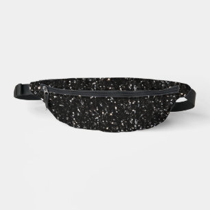 Sacs Banane Paillettes brillantes noires et blanches
