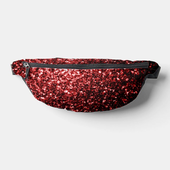Sacs Banane Paillettes fausses scintillantes rouge foncé (Poser)