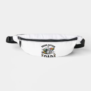 Sacs Banane Papa fièrement autiste vintage gravure T-shirt de