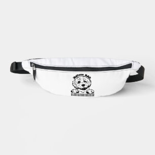 Sacs Banane Papa Maltais dessin noir et blanc Chien maltais