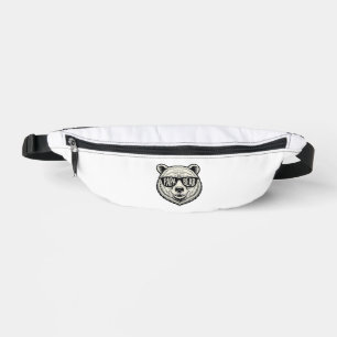 Sacs Banane Papa ours Lunettes de soleil Ours Tête Vector Desi