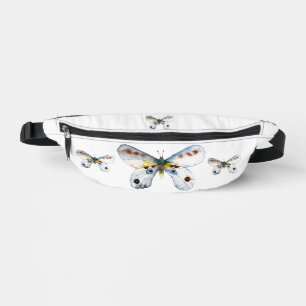 Sacs Banane Papillon blanc à deux faces
