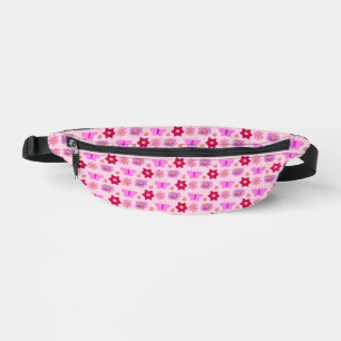 Sacs Banane Papillons et fleurs roses pour bébé fille à motifs