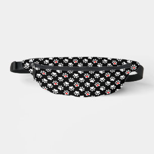 Sacs Banane Pâtes de chien mignonnes noir et blanc avec Motif