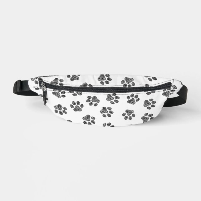 Sacs Banane Patrouilles de Doodle, Paws de Chien, Paws Noirs (Recto)