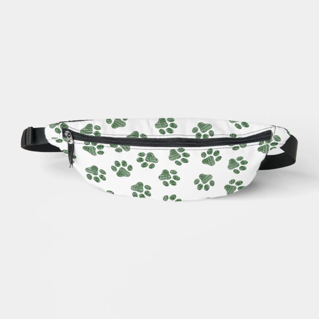 Sacs Banane Patrouilles de Doodle, Paws de Chien, Paws Vertes (Recto)
