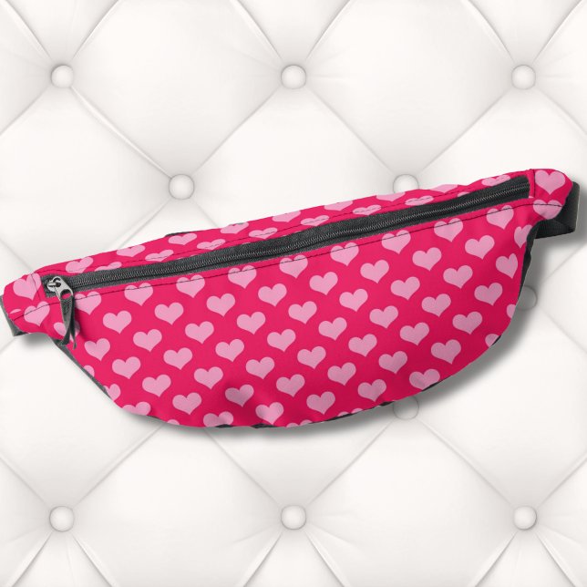 Sacs Banane Patters de Cute Pink (Cute Pink Hearts Pattern Fashion Fanny Pack)