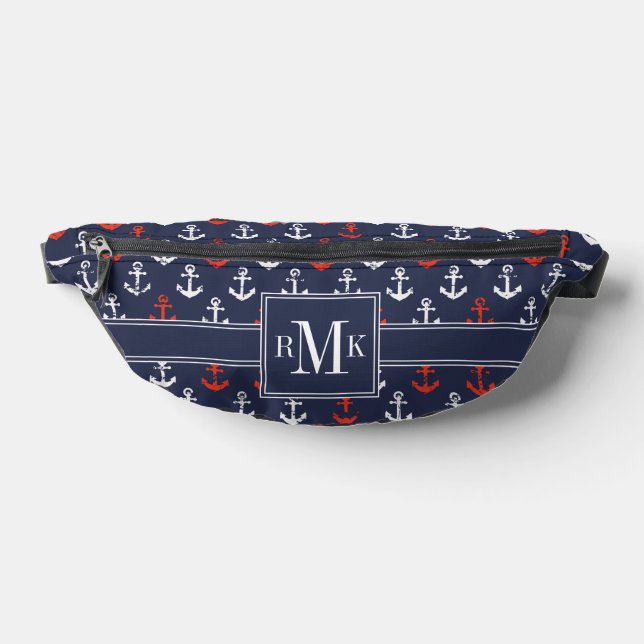Sacs Banane Patters de la Red White And Blue Navy (Poser)