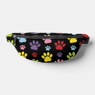 Sacs Banane Paws Colorés, Motif Paw, Empreintes de pattes, Paw