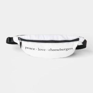 Sacs Banane Peace Love Cheeseburgers