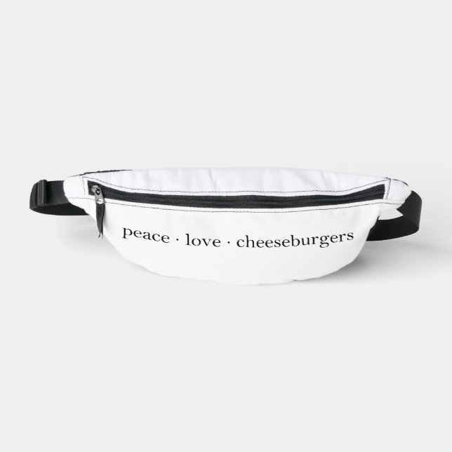 Sacs Banane Peace Love Cheeseburgers (Recto)