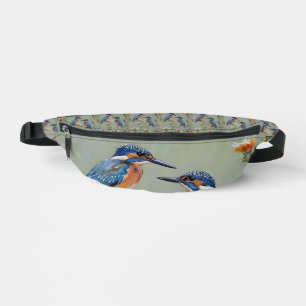 Sacs Banane Peinture à l'huile d'oiseaux martins-pêcheurs aust