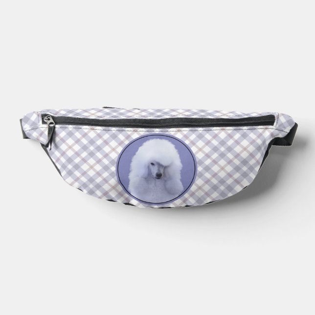 Sacs Banane Peinture Caniche Standard Blanc Art Original Chien (Poser)