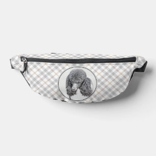 Sacs Banane Peinture Caniche Standard Parti Noir Blanc Art Chi