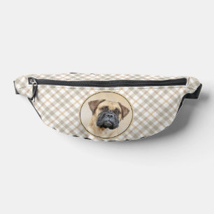Sacs Banane Peinture de Bullmastiff Faon Rouge Sable Chien Mig