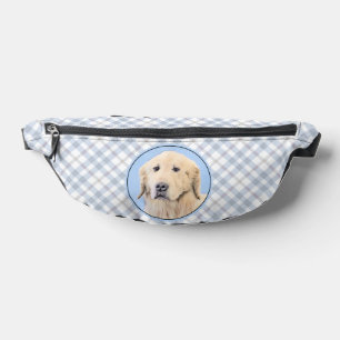 Sacs Banane Peinture de Golden Retriever Art original de chien