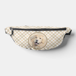 Sacs Banane Peinture de Golden Retriever Art Original de Chien