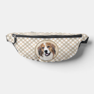 Sacs Banane Peinture de Kooikerhondje néerlandais Chien de com
