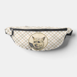 Sacs Banane Peinture de Norwich Terrier Mignon Art Original de